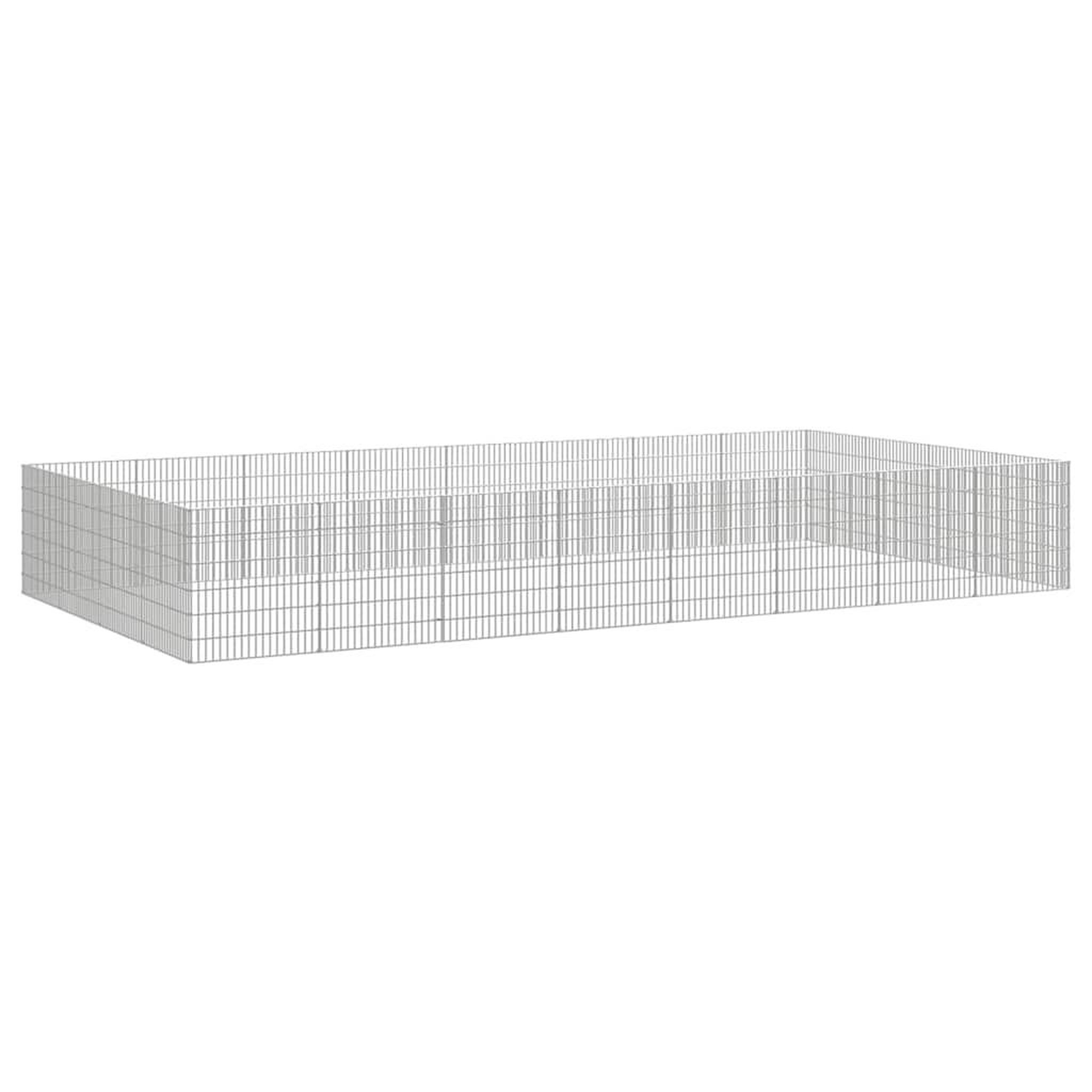 Voir la diapositive 3 : VIDAXL Enclos pour animaux en liberte 24panneaux 54x60cm fer galvanise