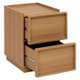 Voir la diapositive 2 : FIVE Table de Chevet 2 Tiroirs  Framy  54cm Marron