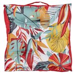 Paris Prix Coussin de Sol Déco  Paradis Exotique  40x40cm Multicolore