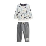 Petit Béguin Ensemble enfant sweat et pantalon en molleton Touctouc. Coloris disponibles : Gris