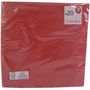 Voir la diapositive 1 : ACTUEL Serviette de table jetable unie rouge 3 plis 40x40cm x20
