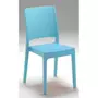 MARKET24 Chaise de jardin FLORA ARETA - Lot de 4 - Azur - 52 x 46 x H 86 cm - Résine de synthese
