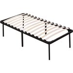 Habitat et Jardin Cadre à lattes + pieds pour matelas de 90 x 190 cm - 13 lattes