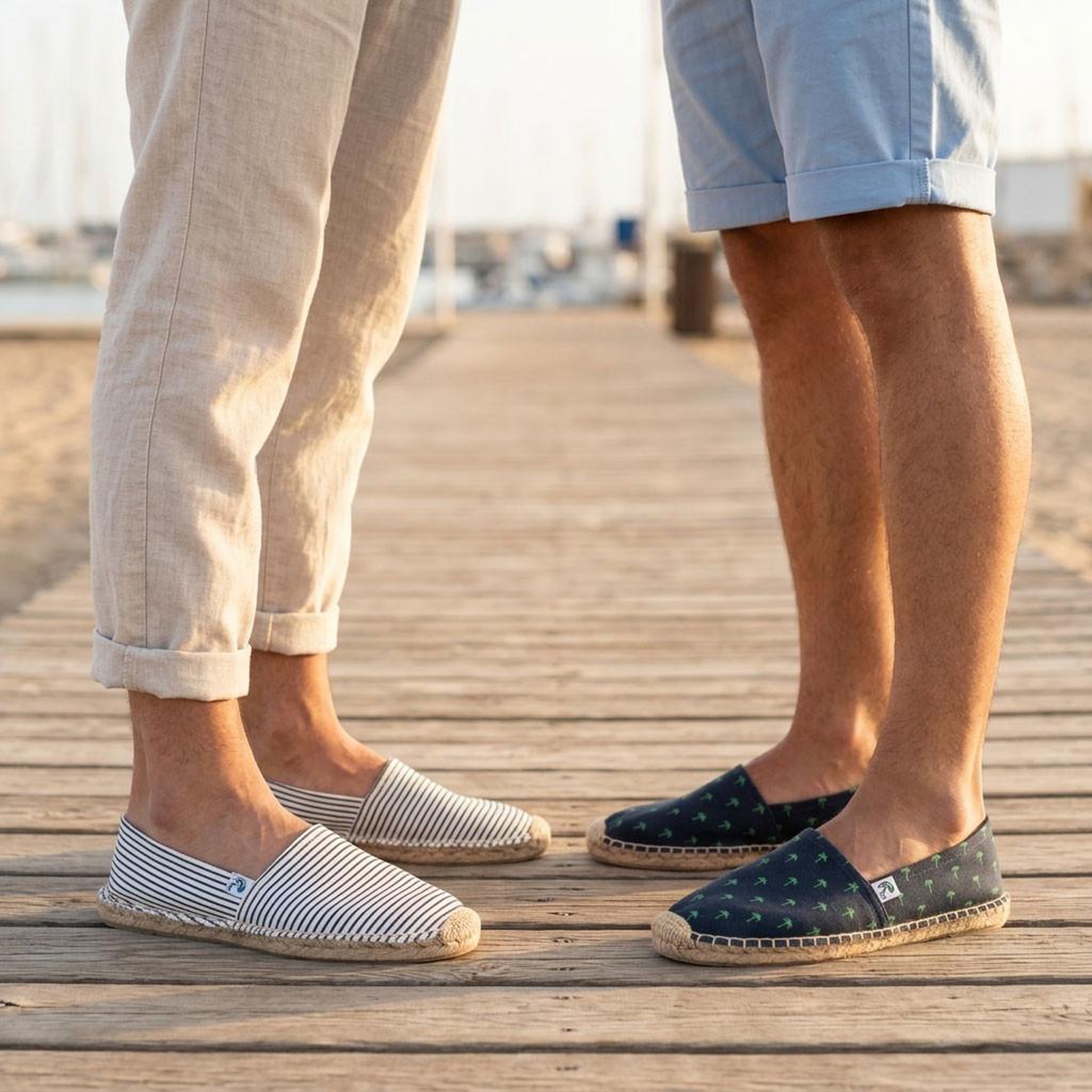 Voir la diapositive 2 : OZABI OZABI Pack 2 Paires Espadrilles Homme Semelle Corde Jute