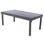 Voir la diapositive 3 : HESPERIDE Table extensible rectangulaire en verre Piazza 8/12 places Gris anthracite - Hespéride