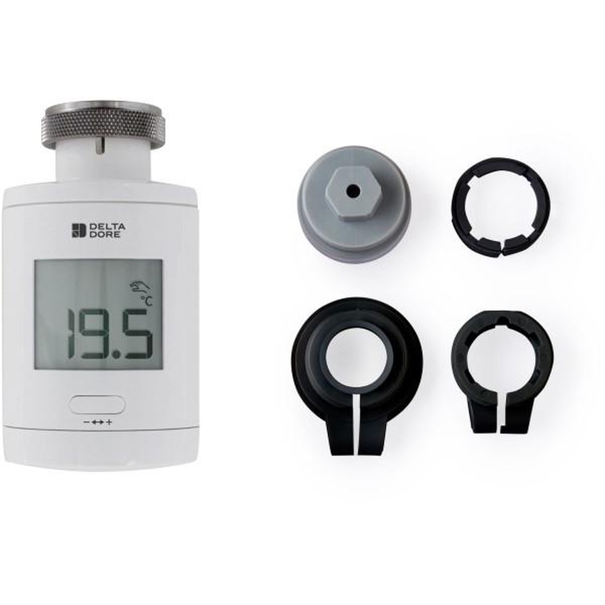 DELTA DORE Tete thermostatique trv 1.0 et adaptateurs - delta dore - trv 1.0 adapt - chauffage connecté - programmation - contrôle vocal