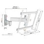 Voir la diapositive 2 : Vogel's Support mural inclinable/orientable pour écrans 32  à 65  blanc - TVM3445WHT