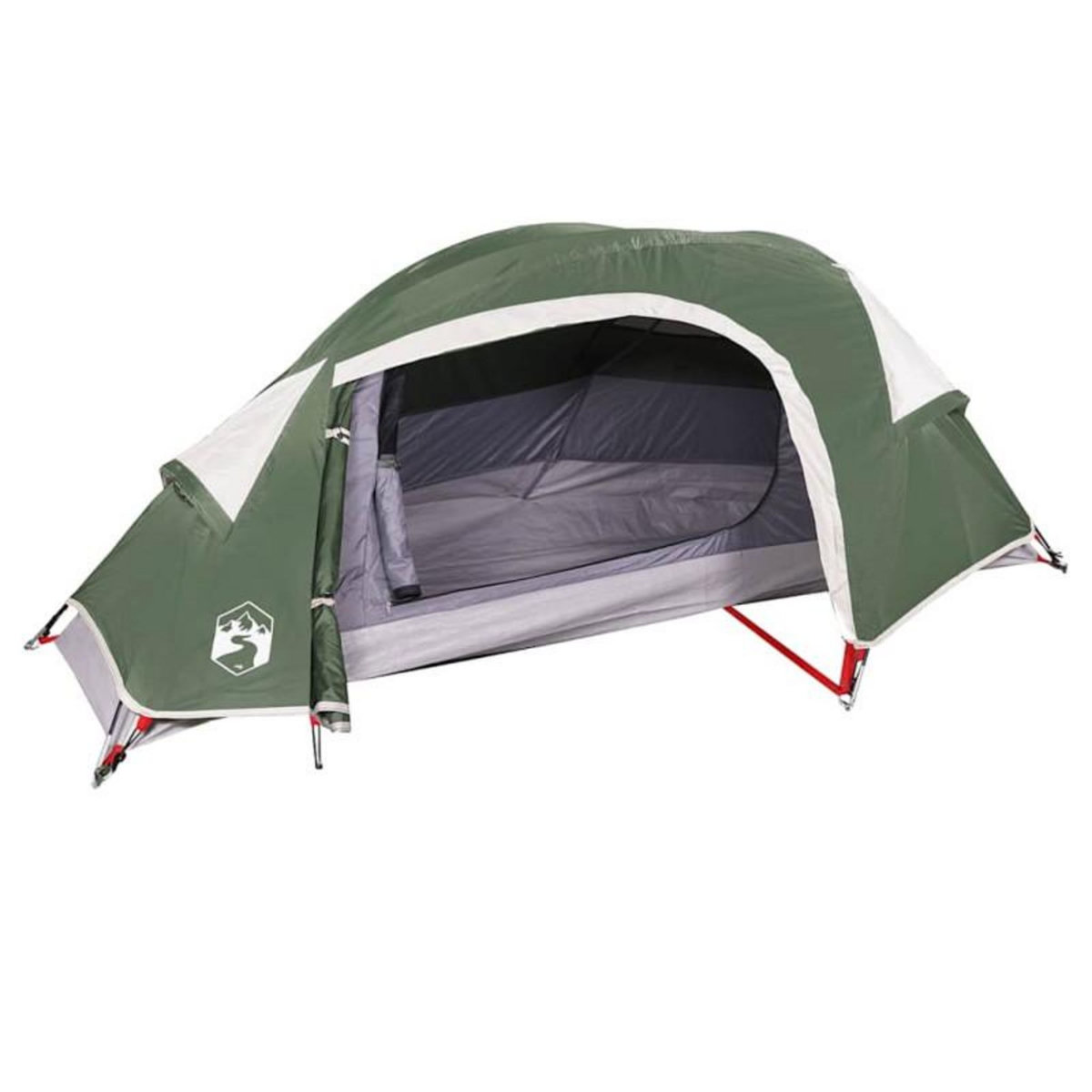 VIDAXL Tente de camping à dôme 1 personne vert imperméable