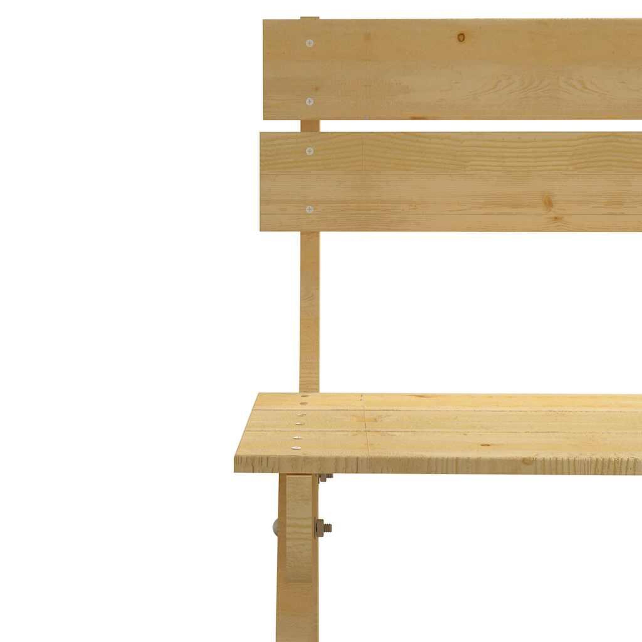 Voir la diapositive 4 : VIDAXL Chaise de jardin bois de pin impregne