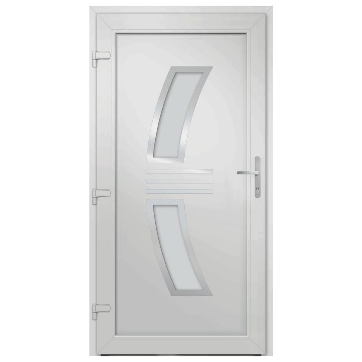 VIDAXL Porte d'entree Blanc 108x200 cm PVC