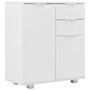 Voir la diapositive 2 : VIDAXL Buffet Blanc brillant 71 x 35 x 80 cm Bois d'ingenierie