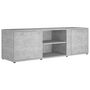Voir la diapositive 2 : VIDAXL Meuble TV Gris beton 120x34x37 cm Bois d'ingenierie