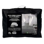 SOLEIL D'OCRE Ensemble couette et parure 5 Pièces BOHEME pour lit en 90x190 cm, par Soleil d'ocre. Coloris disponibles : Gris, Beige, Blanc, Bleu, Vert, Noir, Rouge