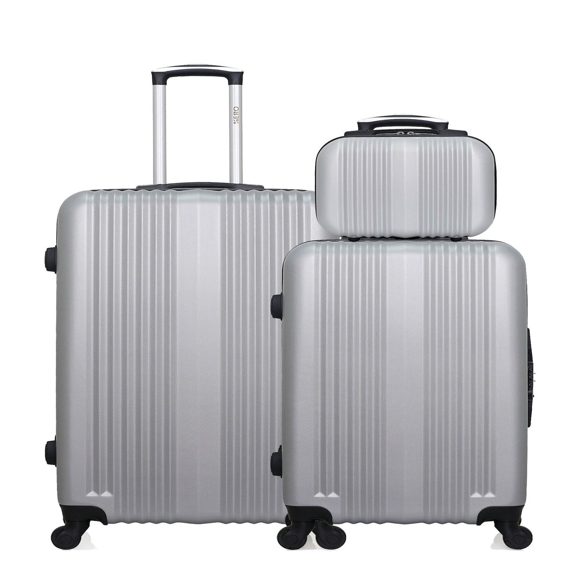 HERO HERO - Lot de 3 - Valise grand format, valise weekend et vanity LIPARI