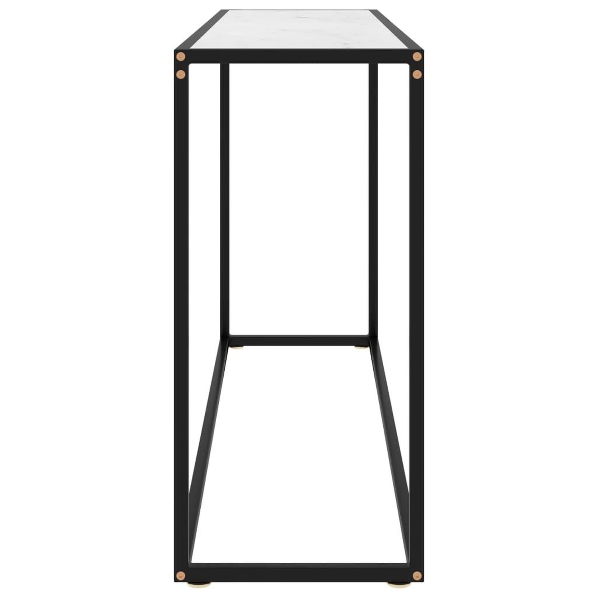 Voir la diapositive 3 : VIDAXL Table console Blanc 120x35x75 cm Verre trempe