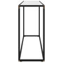 Voir la diapositive 3 : VIDAXL Table console Blanc 120x35x75 cm Verre trempe