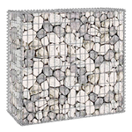 ID MARKET Lot de 2 gabions pour pierre 100 x 30 x 80 cm
