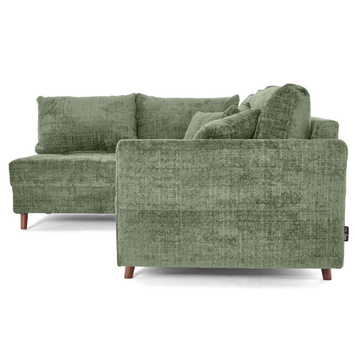 LISA DESIGN Rune - canapé d'angle gauche 4 places en velours texturé