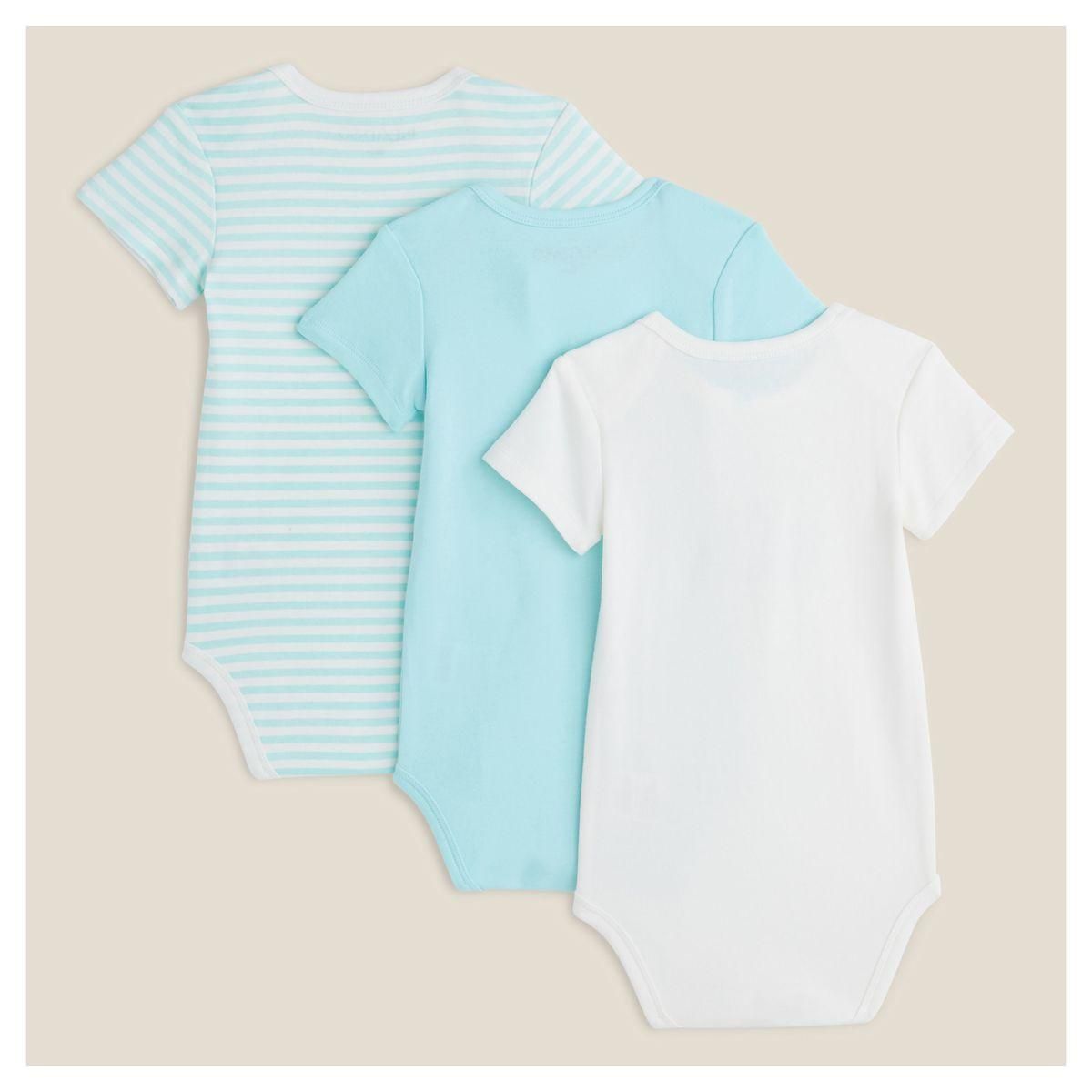 IN EXTENSO Lot de 3 bodies manches courtes koala bébé garçon