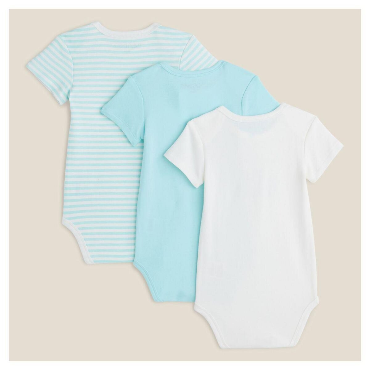 IN EXTENSO Lot de 3 bodies manches courtes koala bébé garçon