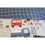 Voir la diapositive 5 : COTE DECO Parure de lit enfant Pompier - 100% microfibre 72g/m² - 140 x 200 cm