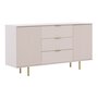 Voir la diapositive 4 : BEST MOBILIER Monica - buffet - beige - 3 tiroirs et 2 portes - 150 cm
