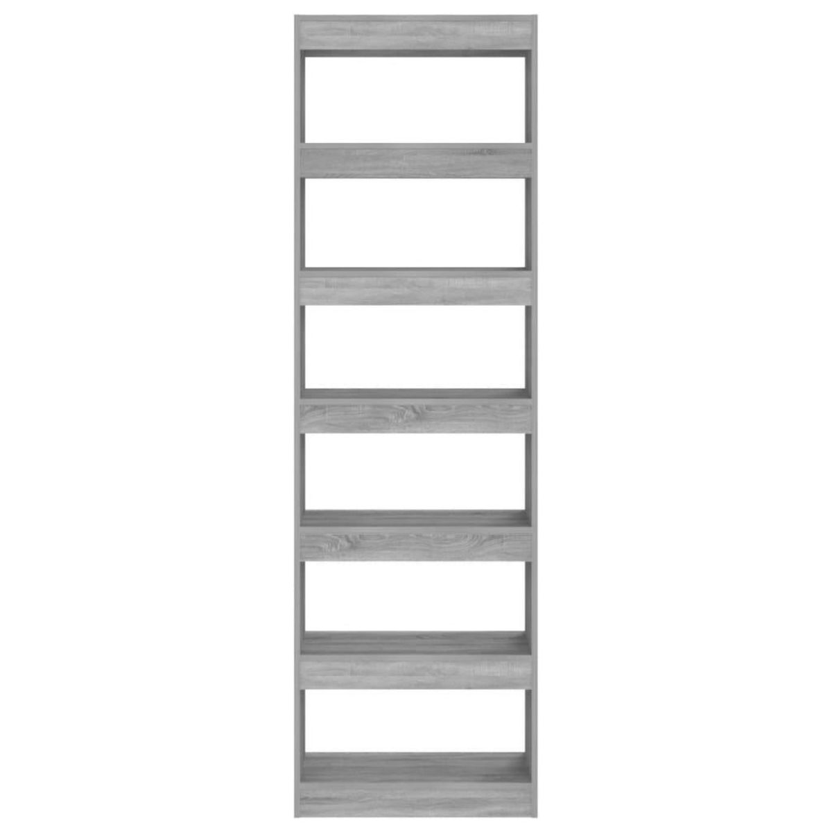 VIDAXL Bibliotheque/Separateur de piece Sonoma gris 60x30x198 cm