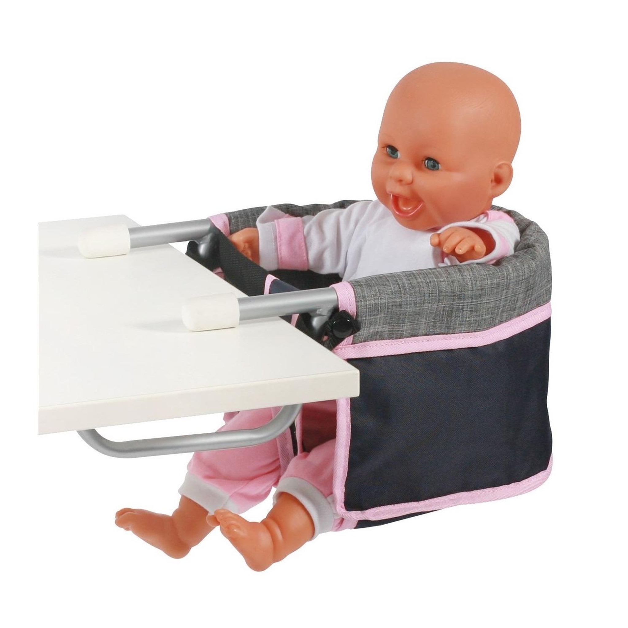 Voir la diapositive 3 : BAYER CHIC 2000 Siège de table de poupée, Mélange anthracite - bleu foncé - rose