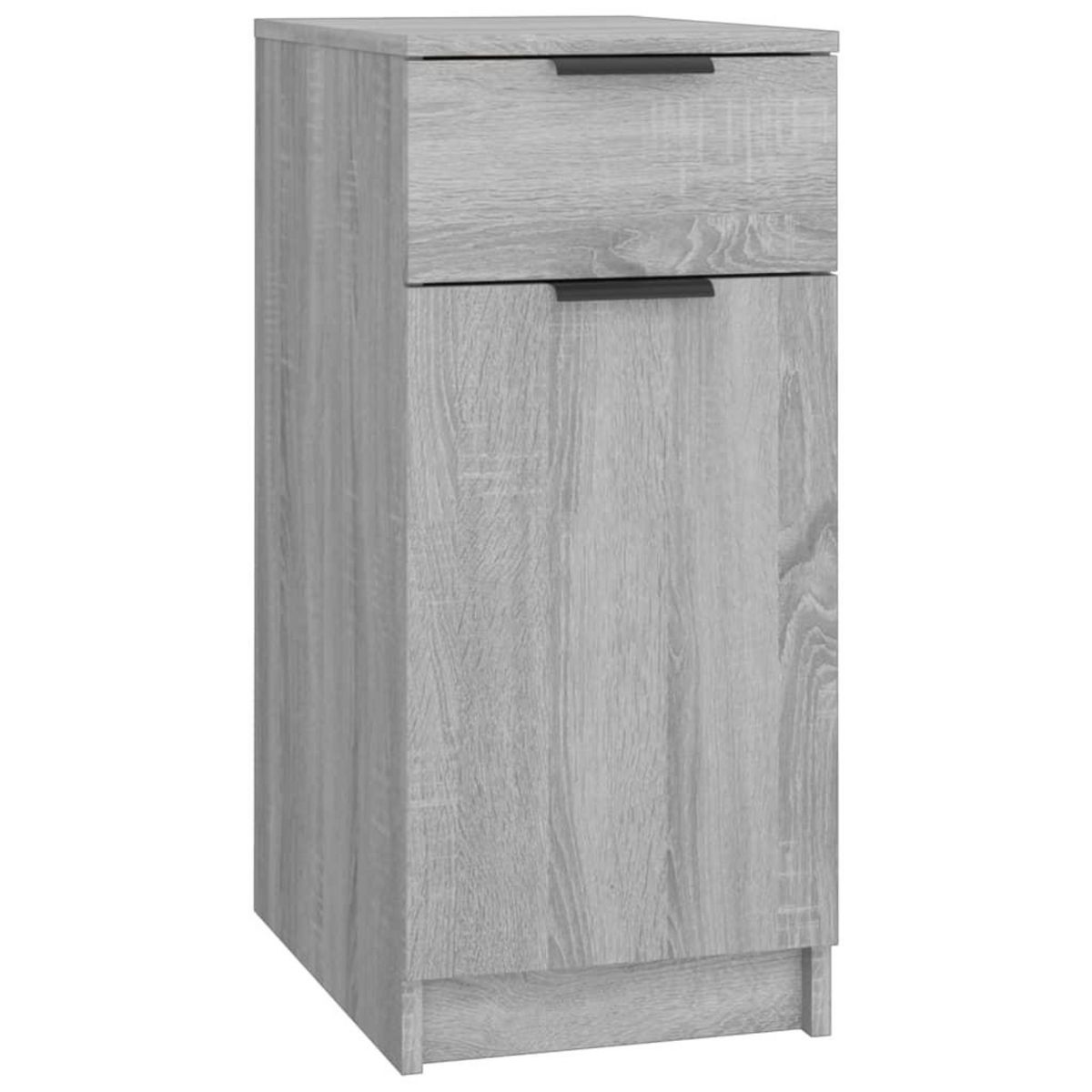 VIDAXL Armoire de bureau Sonoma gris 33,5x50x75 cm Bois d'ingenierie