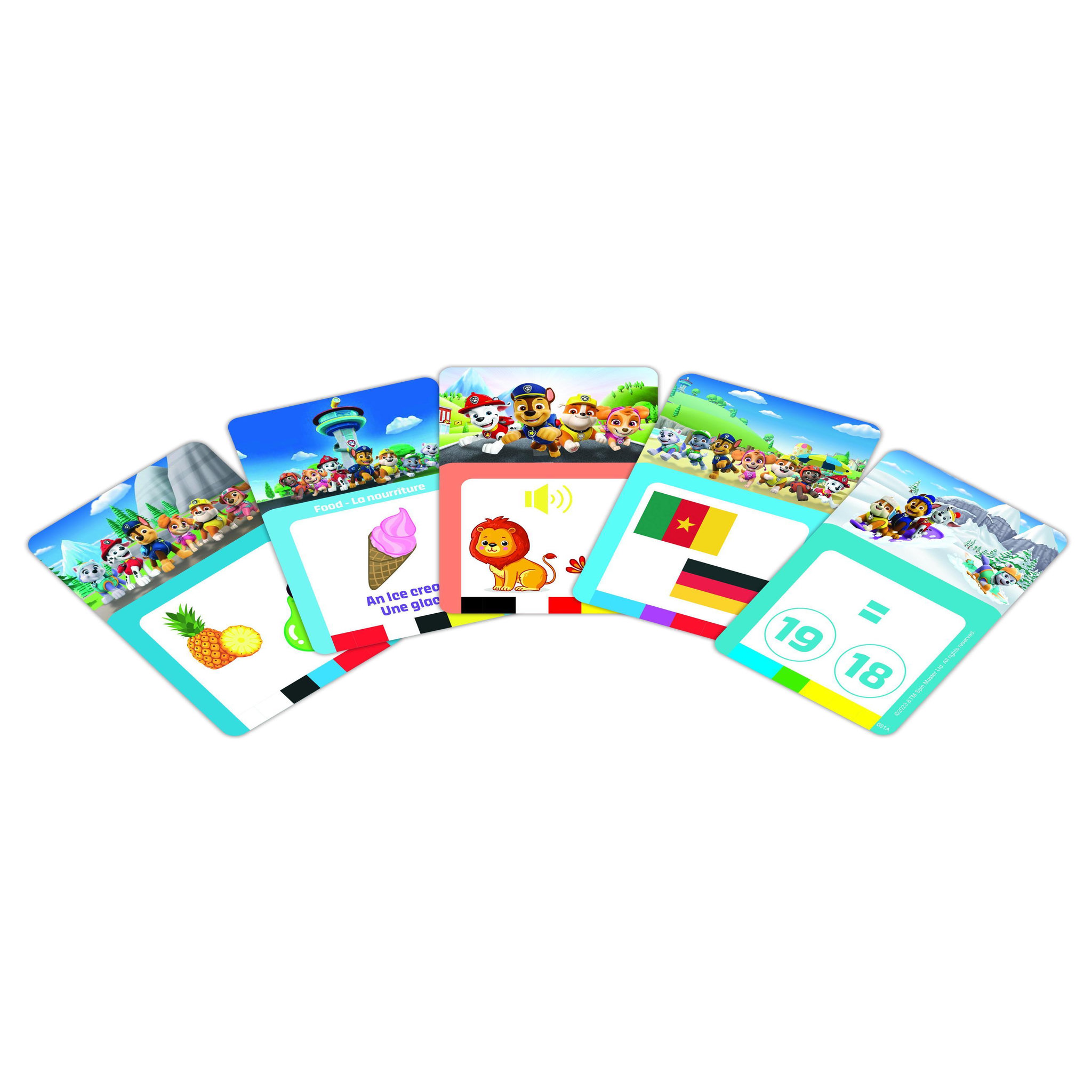Voir la diapositive 3 : Lexibook Lecteur de cartes interactif parlant bilingue Quizz Hit Pat Patrouille anglais et français