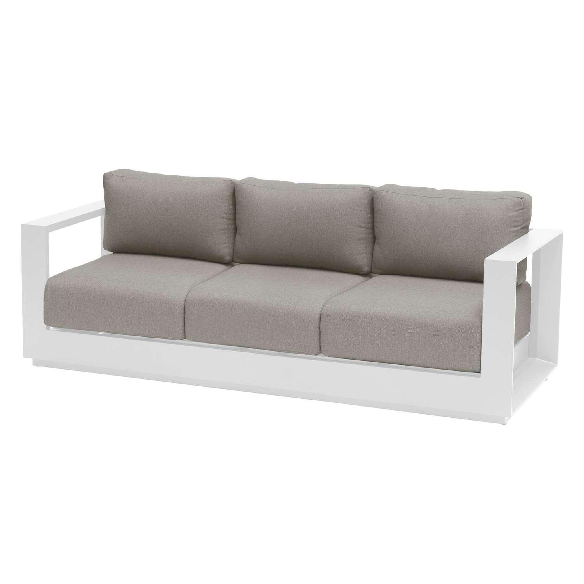 HESPERIDE Canapé de jardin en aluminium allure. Coloris disponibles : Gris