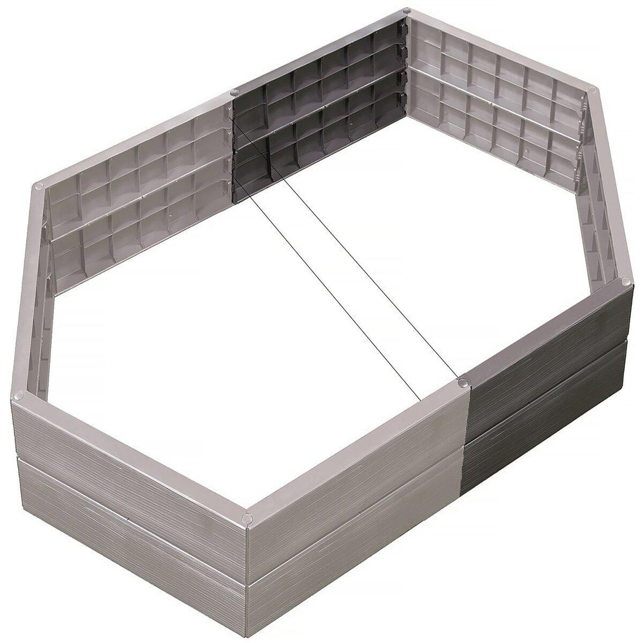 Voir la diapositive 2 : Habitat et Jardin Kit de 2 carrés potagers  Ergo  + 2 sets d'extensions