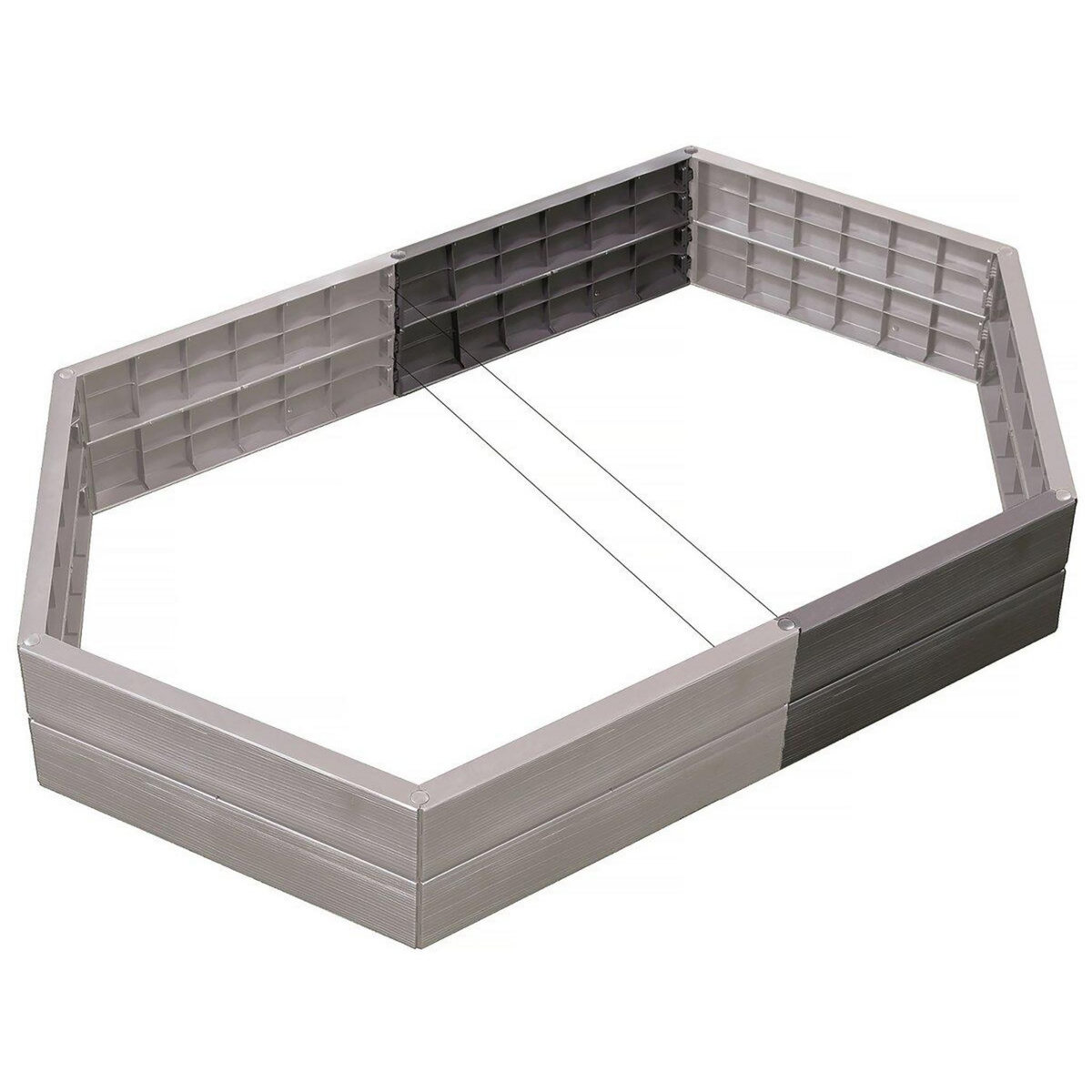Habitat et Jardin Kit de 2 carrés potagers  Ergo  + 2 sets d'extensions