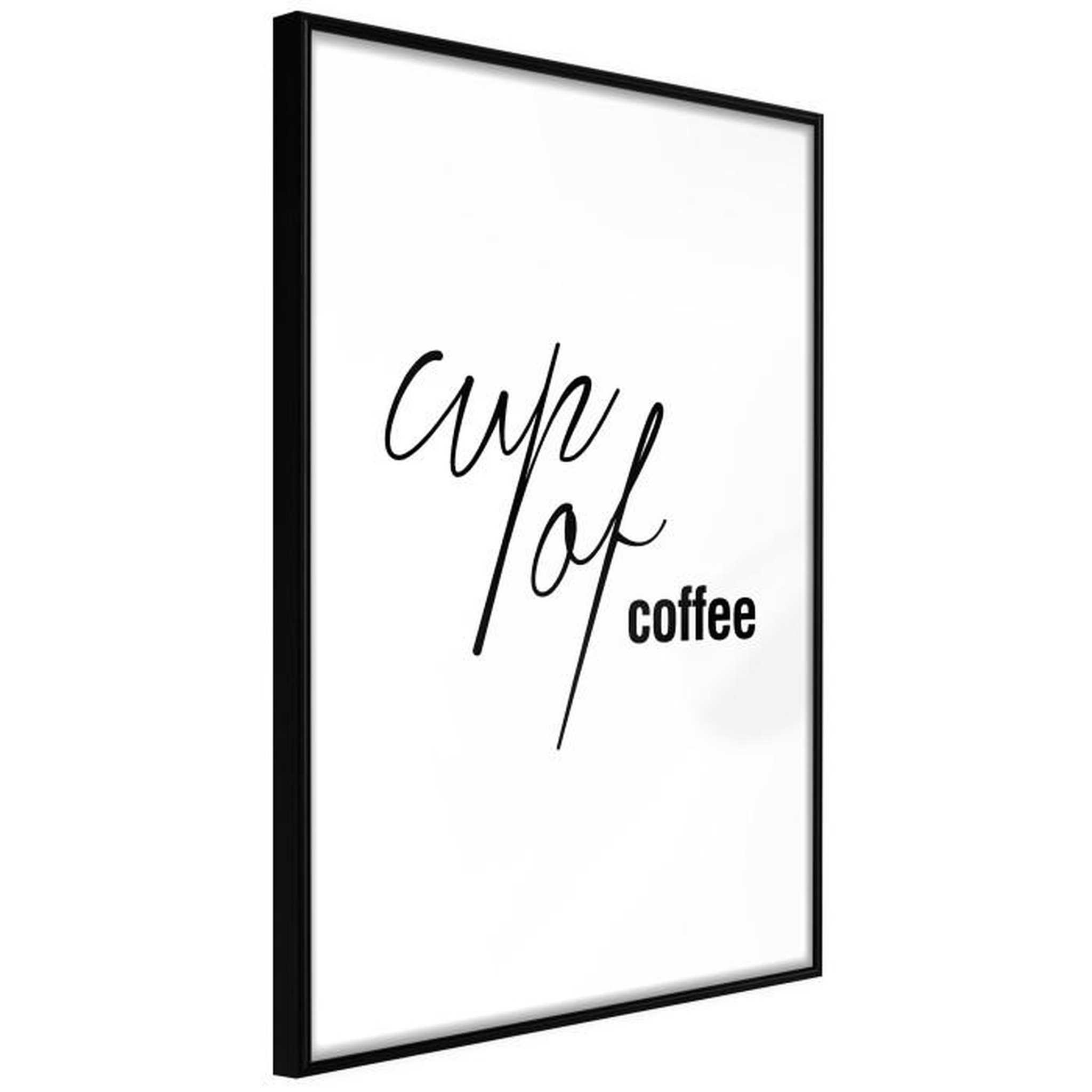 Paris Prix Affiche Murale Encadrée  Caffeine Needed. Coloris disponibles : Noir, Jaune