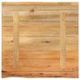Voir la diapositive 5 : VIDAXL Dessus de table 80x80x2,5 cm bord vivant bois massif manguier