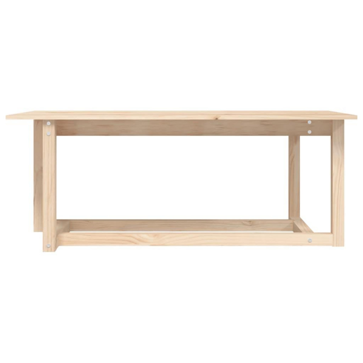 VIDAXL Table basse 110x55x45 cm Bois massif de pin