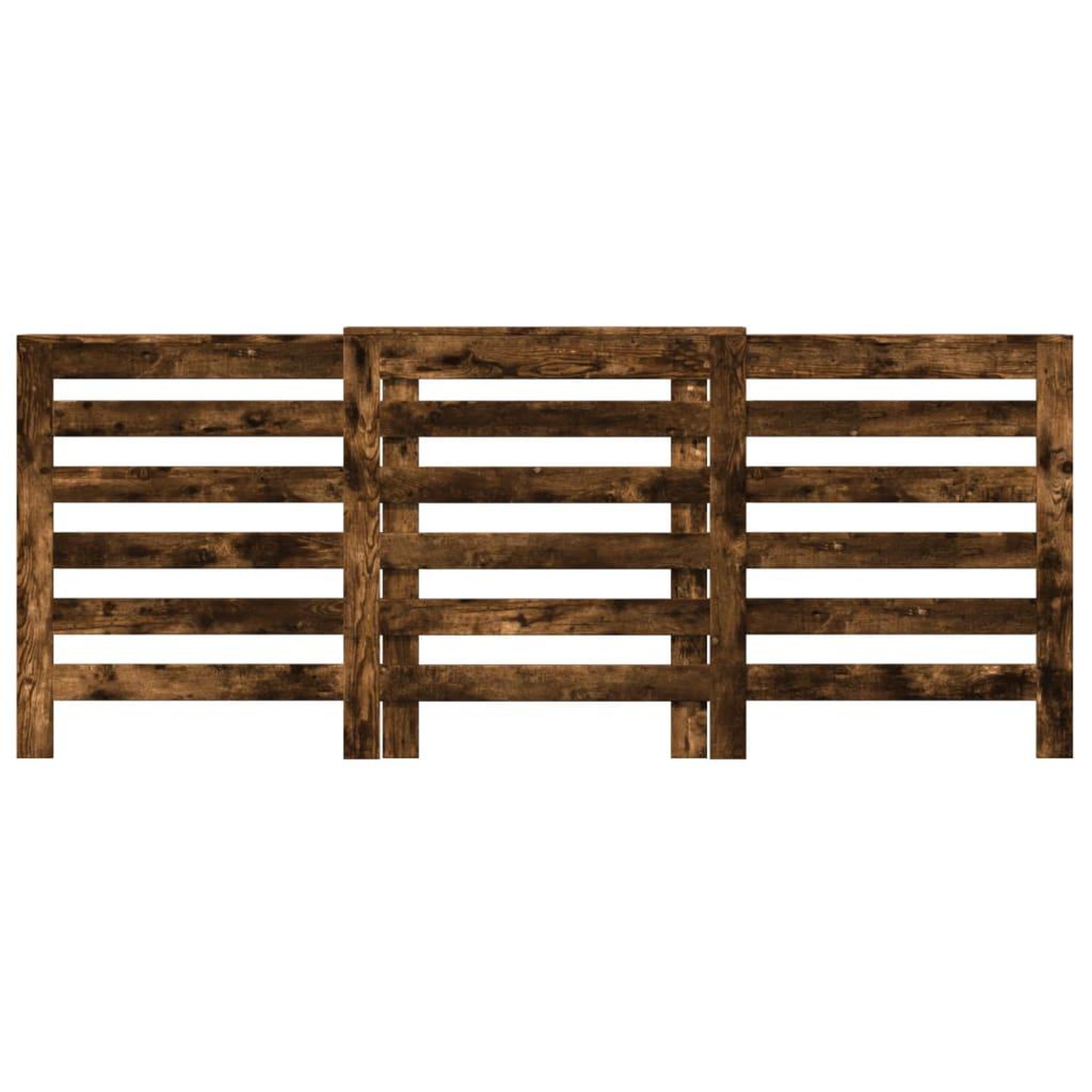 Voir la diapositive 3 : VIDAXL Cache-radiateur chene fume 205x21,5x83,5 cm bois d'ingenierie