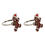 ATMOSPHERA Lot de 2 Ronds de Serviette  Pain d'Épices  4cm Marron