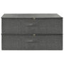 Voir la diapositive 3 : VIDAXL Boîtes de rangement 2 pcs Tissu 70x40x18 cm Anthracite