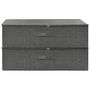Voir la diapositive 3 : VIDAXL Boîtes de rangement 2 pcs Tissu 70x40x18 cm Anthracite
