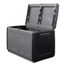 Voir la diapositive 6 : INTEC Coffre de rangement 230L Coffre de Jardin Gris/Noir 96 x 53 x H57cm Poignées de transport polypropylène INTEC
