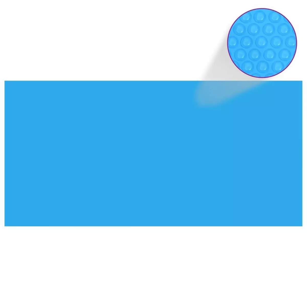 VIDAXL Bache de piscine rectangulaire 450 x 220 cm PE Bleu