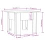Voir la diapositive 6 : VIDAXL Table basse noir 55x55x42 cm bois d'ingenierie