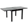 Voir la diapositive 1 : Habitat et Jardin Table de jardin aluminium extensible  Porto 8  - Phoenix - Noir