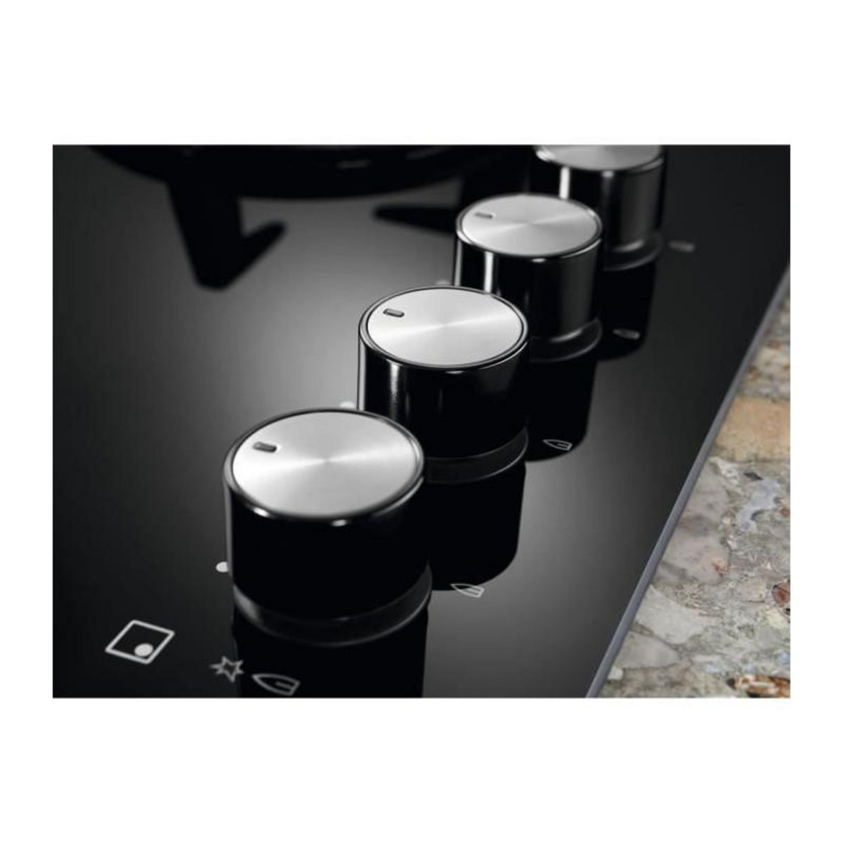 ELECTROLUX Table de cuisson gaz 59cm 4 feux noir - KGG64362K