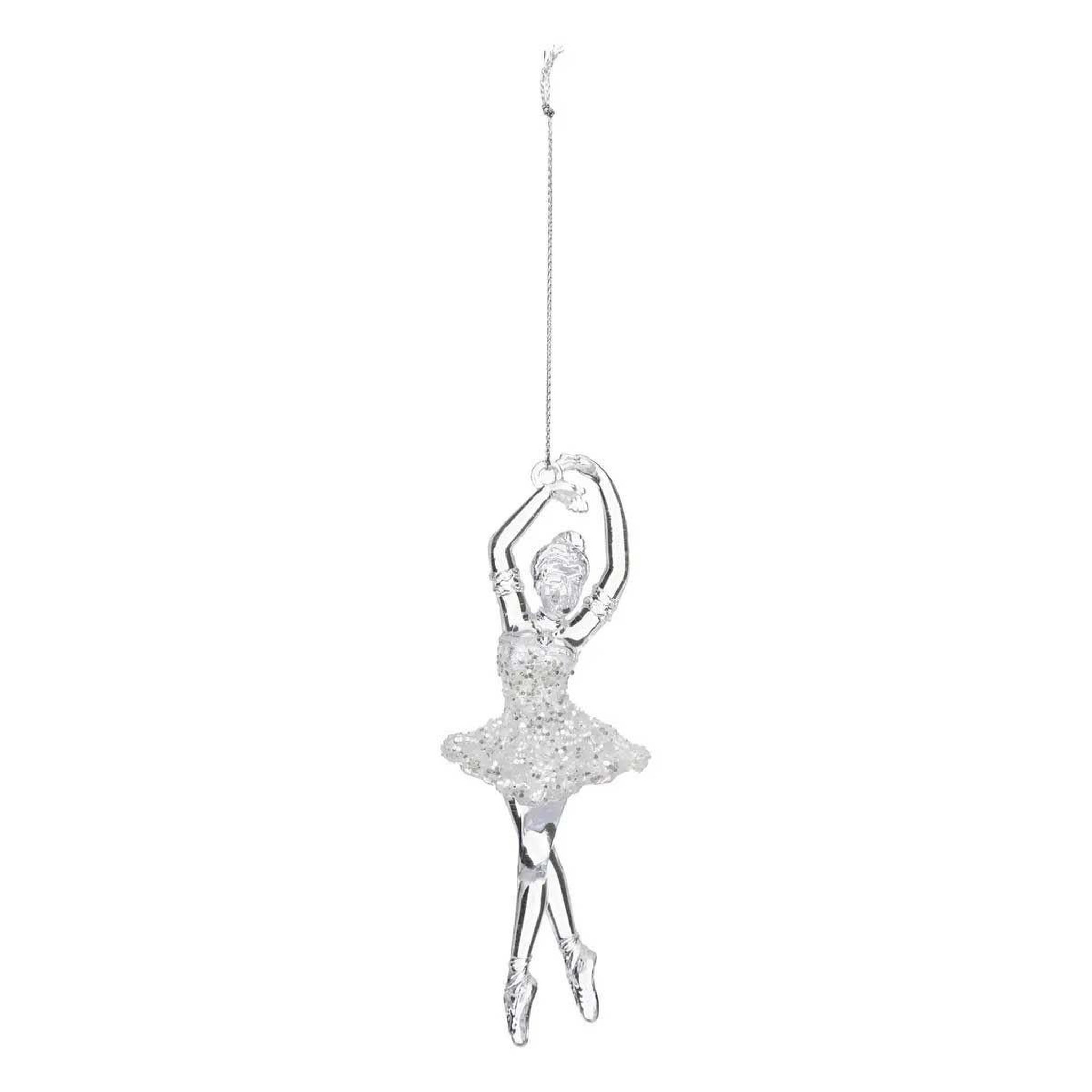 ATMOSPHERA Sujet de noël  danseuse classique  13cm blanc