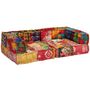 Voir la diapositive 4 : VIDAXL Pouf modulaire a 2 places Patchwork Tissu