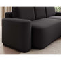 Voir la diapositive 4 : BEST MOBILIER Sam - canapé d'angle droit 4 places convertible avec coffre en tissu