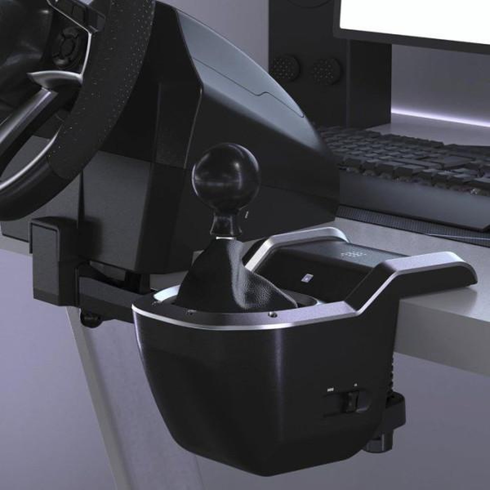Voir la diapositive 6 : HORI Levier de vitesse de course pour pc - hori - 7 vistesses - 2 modes de changement de vitesse - pommeau remplaçable - noir