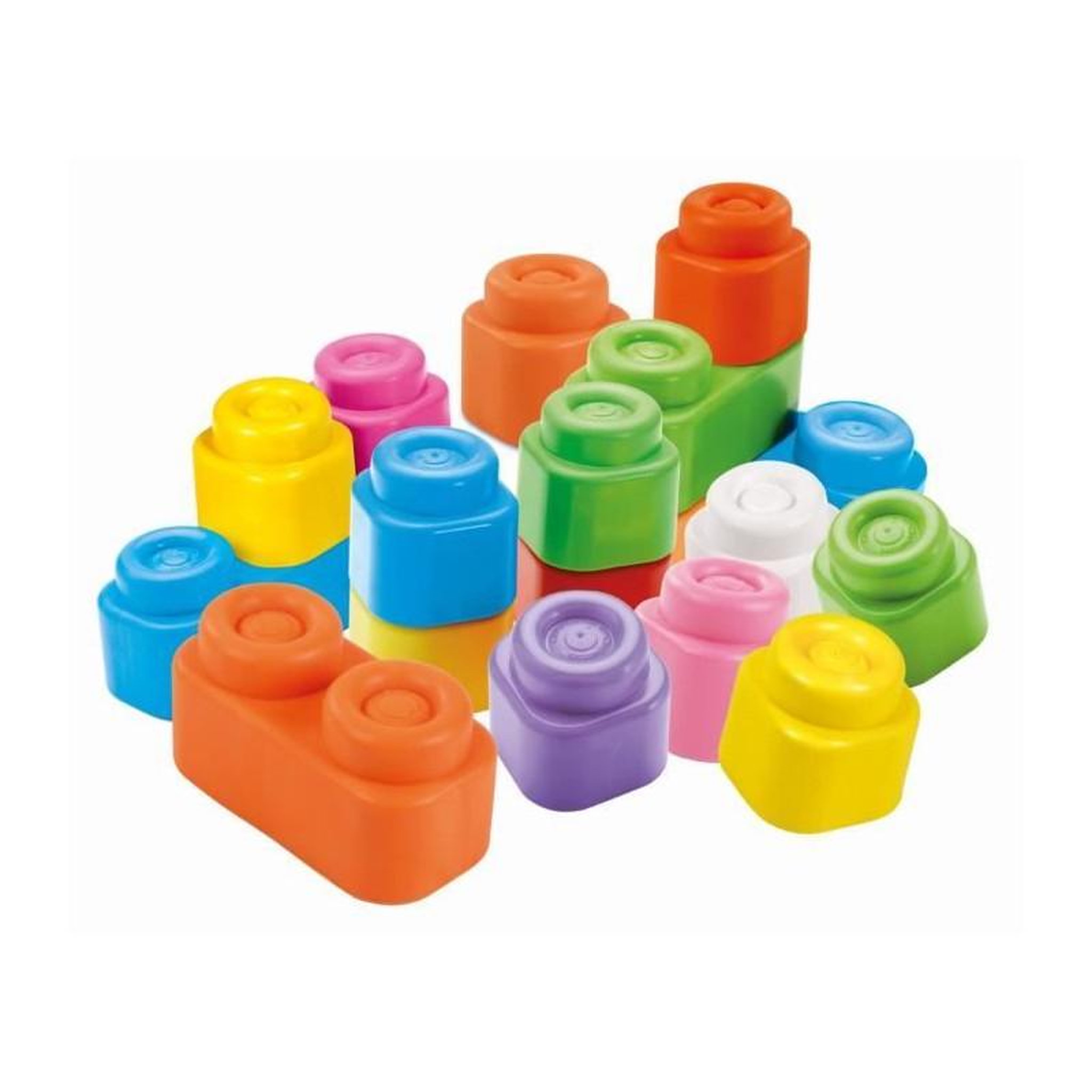 Voir la diapositive 2 : CLEMENTONI Clementoni - Clemmy Baby - Sac 40 cubes souples - Mixte - A partir de 9 mois - Cube souple assure une securite et peut passer en